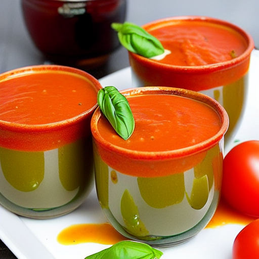 Tomato Basil Soup Shooters