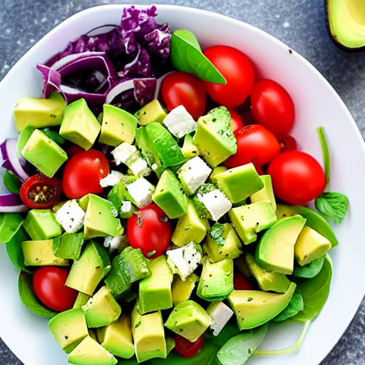 Avocado Greek Salad