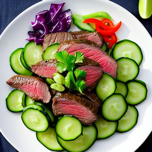Beef and Cucumber Salad