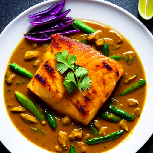 Peixe com Molho de Dendê