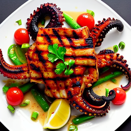 Moroccan Grilled Octopus
