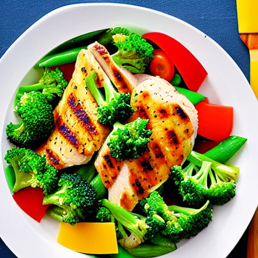 Salada de Brócolis com Frango