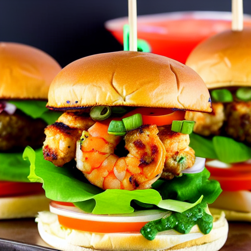 Habanero Shrimp Burger