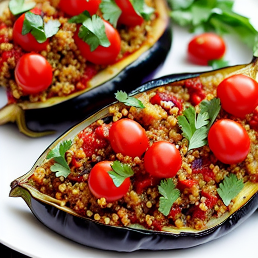 Mediterranean Stuffed Eggplant