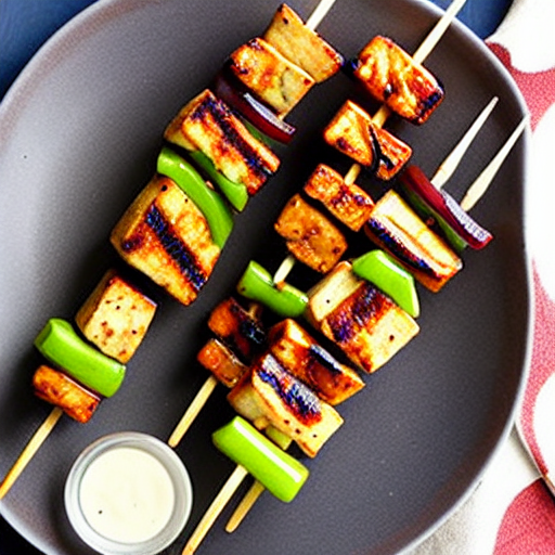 Mushroom and Tofu Skewers