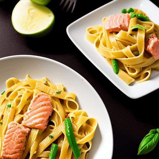 Fettuccine com Salmão