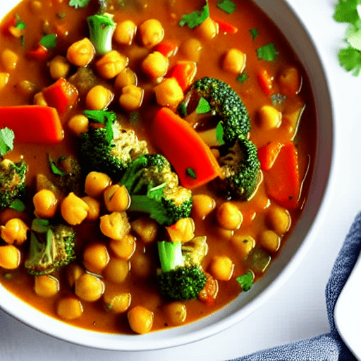 Savory Chickpea and Vegetable Stew with Rice