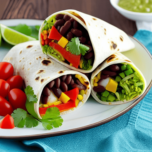 Vegetable and Bean Burrito