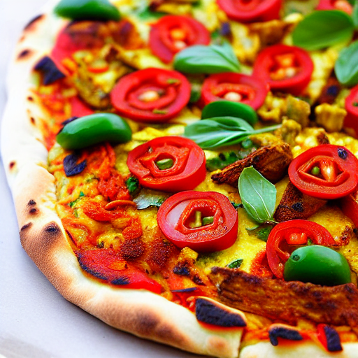 Tandoori Vegetable Pizza