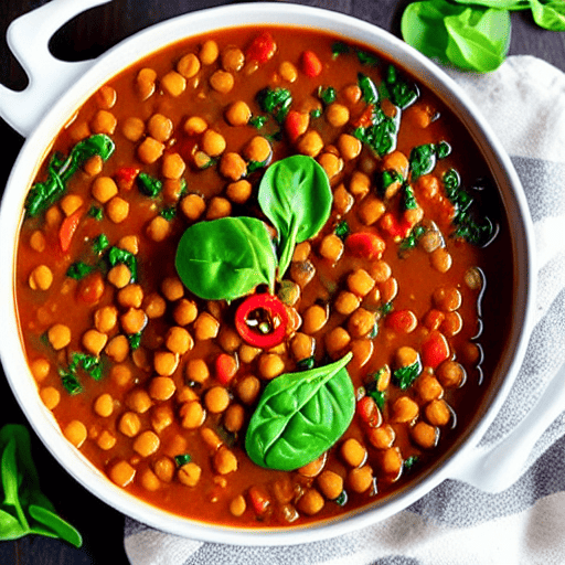 Spicy Lentil and Chickpea Stew with Lentils and Spinach and Chickpeas and Lentils and Spinach and Lentils