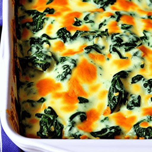 Cheesy Spinach Bake