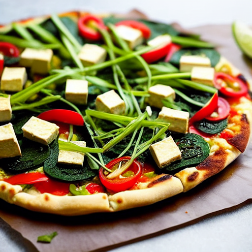 Seaweed Tofu Pizza