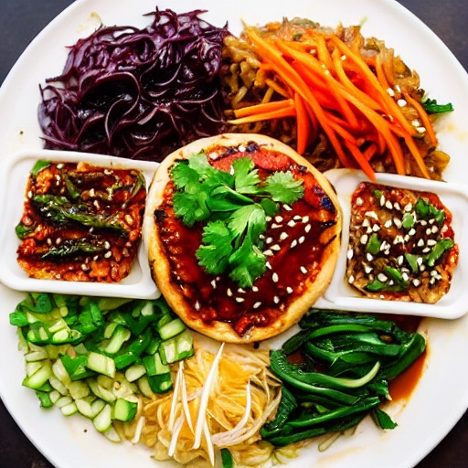 Mushroom Bibimbap Pizza