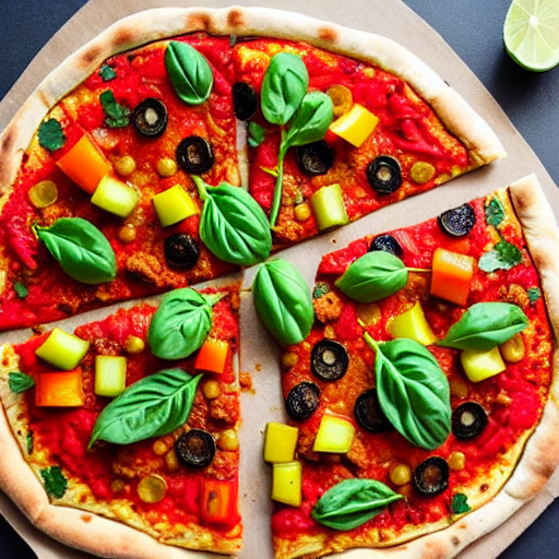 Vegetable Tagine Pizza