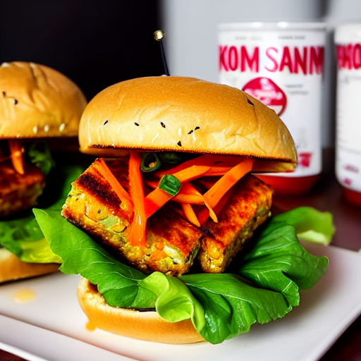 Crispy Kimchi Tofu Burger