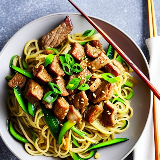 Keto Pork Noodle Stir-Fry