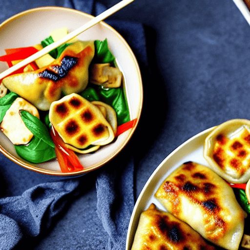 Yaki Gyoza with Tofu and Tofu