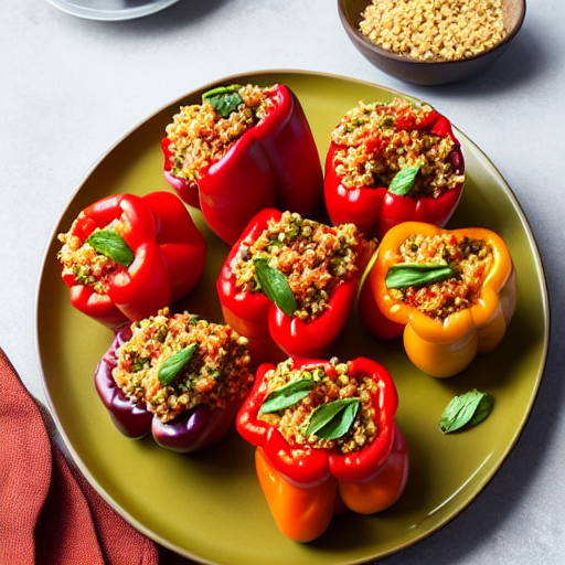 Stuffed Peppers with Quinoa and Cheese