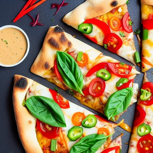 Vegan Wonton Pizza