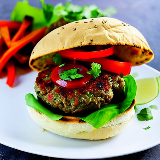 Masala Lamb Burger