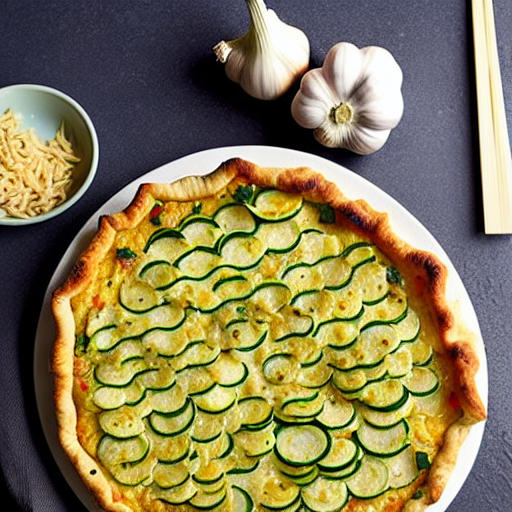 Zucchini and Garlic Pie