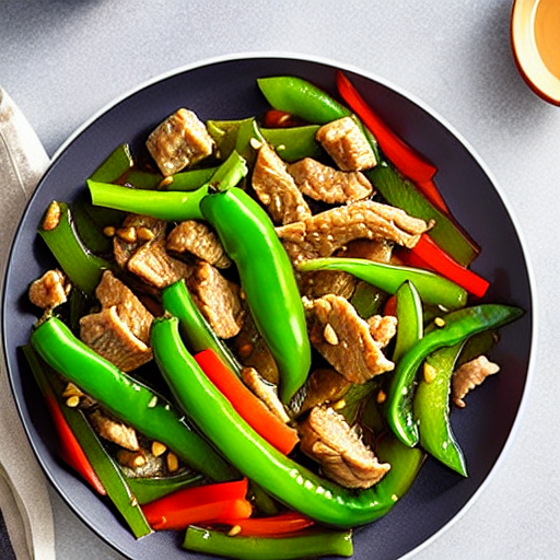 Pork and Green Pepper Stir-Fry