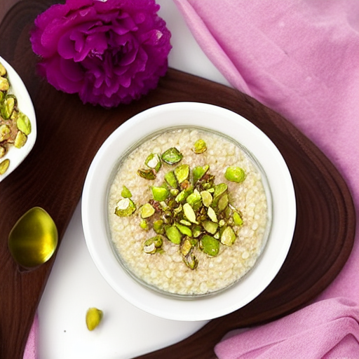 Rose Water Rice Pudding