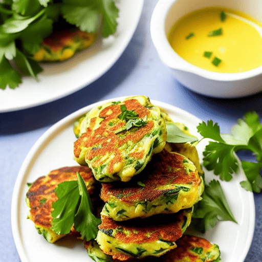Zucchini and Cheese Fritters with Herbs