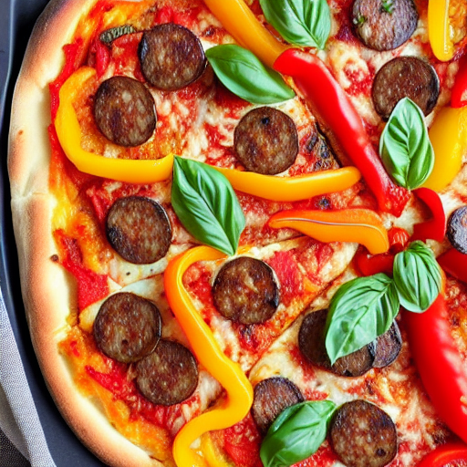 Sausage and Peppers Pizza