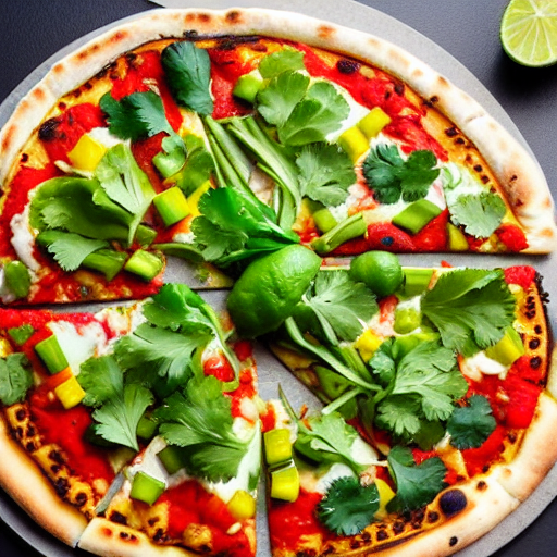 Cilantro Lime Vegetable Pizza