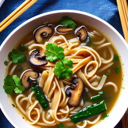 Mushroom Noodle Soup