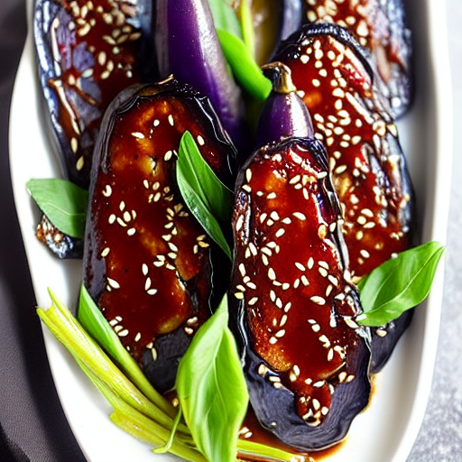 Vegan Miso Glazed Eggplant
