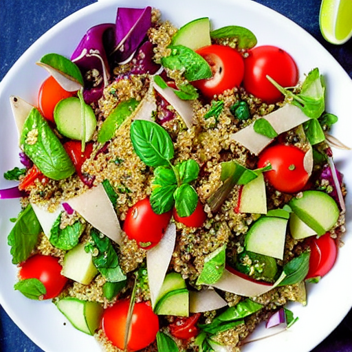 Fattoush with Quinoa