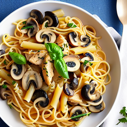 Pasta with Chicken and Mushrooms