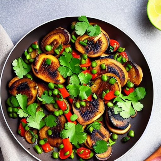Cilantro and Garlic Mushrooms