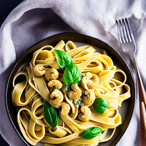 Fettuccine ao Molho de Caju