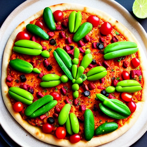 Cactus Salad Pizza