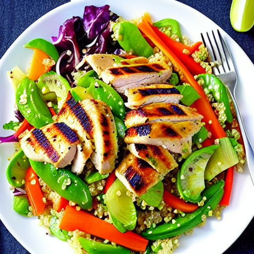 Chicken and Vegetable Salad with Quinoa