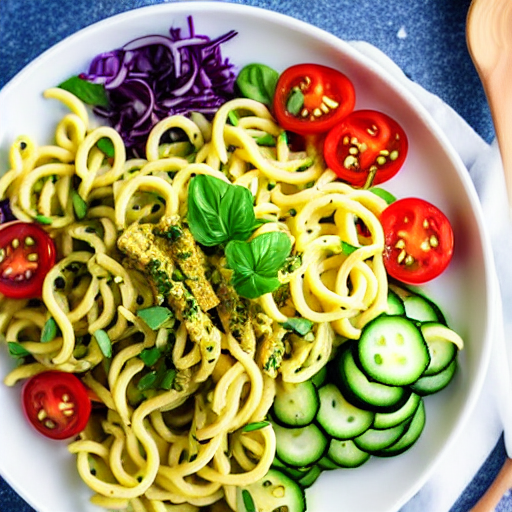 Keto Makarna Salatası