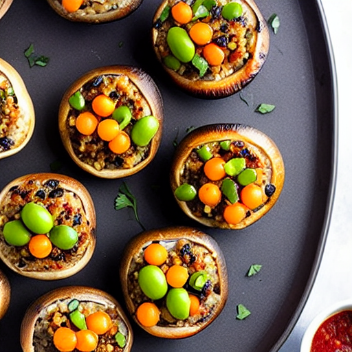 Vegetarian Stuffed Mushrooms