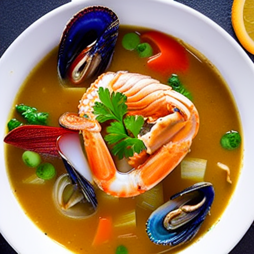 Soupe de fruits de mer