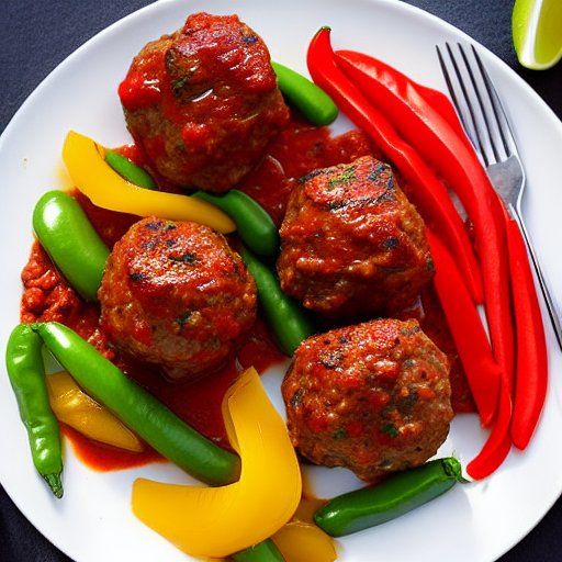 Köfte with Peppers