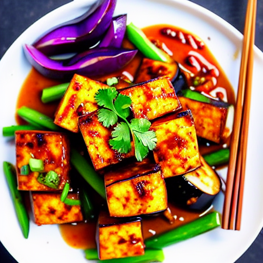 Spicy Tofu with Eggplant