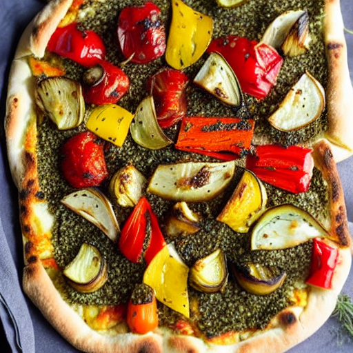 Zaatar Roasted Vegetable Pizza