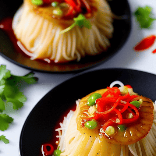 Baked Scallops with Vermicelli