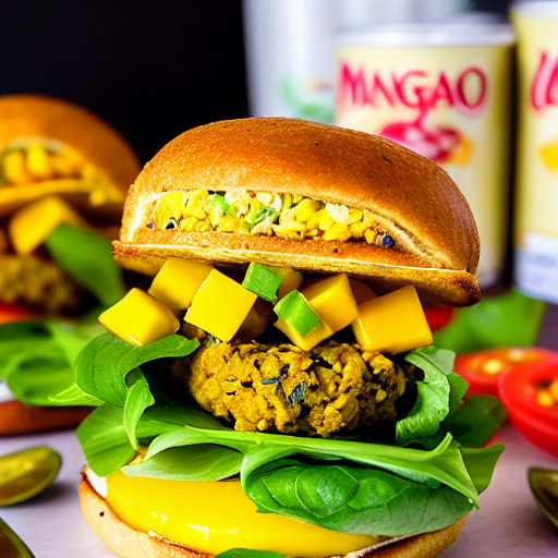 Mango Salad Burger