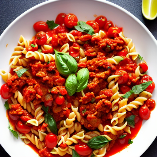 Pasta con Salsa de Chorizo