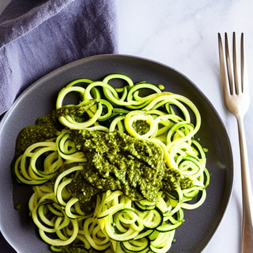Keto Pesto Zoodles