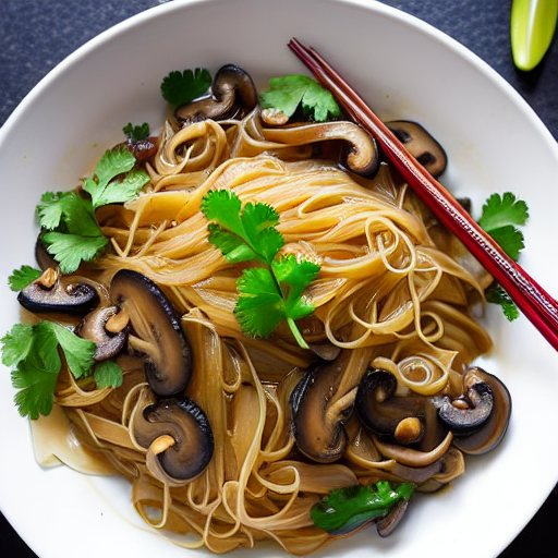 Mushroom Rice Noodles