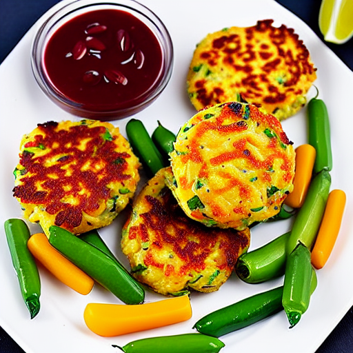 Baked Vegetable and Cheese Fritters